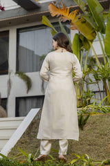 Embroidared Viscose Simmer Kurta Set