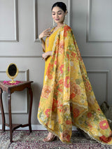 Embroidery Chanderi Kurta Set
