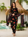 Embroidared Silk Blend Kurta Set