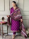 Embroidery Viscose Chanderi Kurta Set