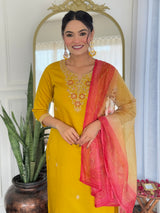 Embroidery Rayon Kurta Set