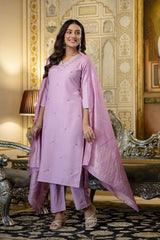 Embroidared Viscose Rayon Kurta Set